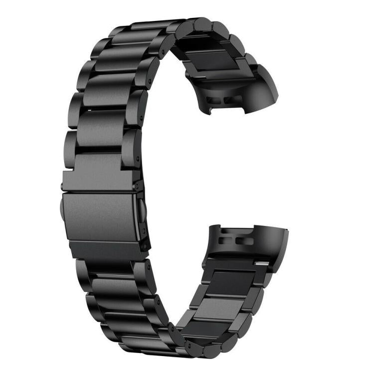 For Fitbit Charge 4 / 3 Tri-beads Flat Buckle Titanium Alloy Watch Band