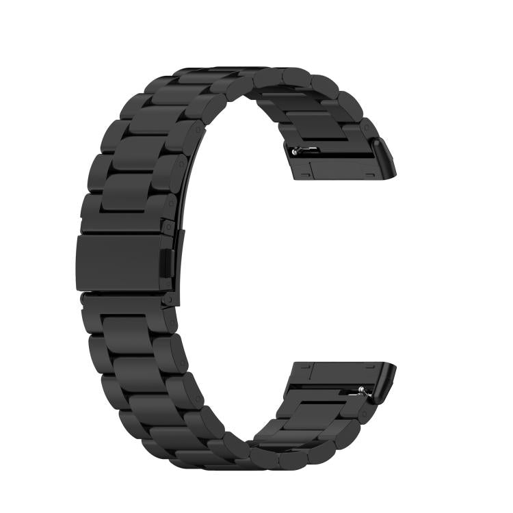 For Fitbit Versa 4 / 3 / Sense / Sense 2 Tri-beads Flat Buckle Titanium Alloy Watch Band