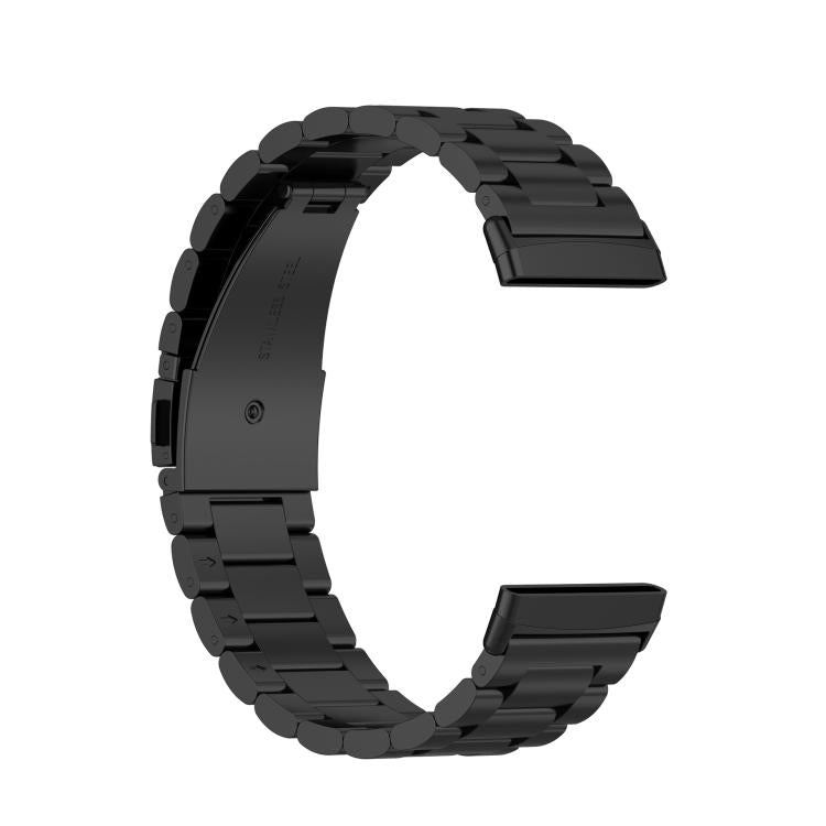 For Fitbit Versa 4 / 3 / Sense / Sense 2 Tri-beads Flat Buckle Titanium Alloy Watch Band