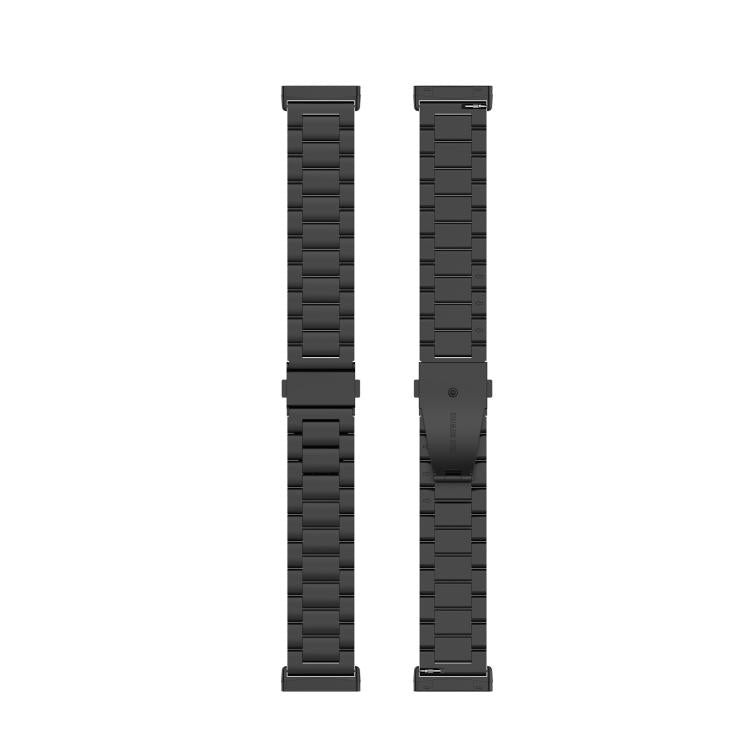 For Fitbit Versa 4 / 3 / Sense / Sense 2 Tri-beads Flat Buckle Titanium Alloy Watch Band