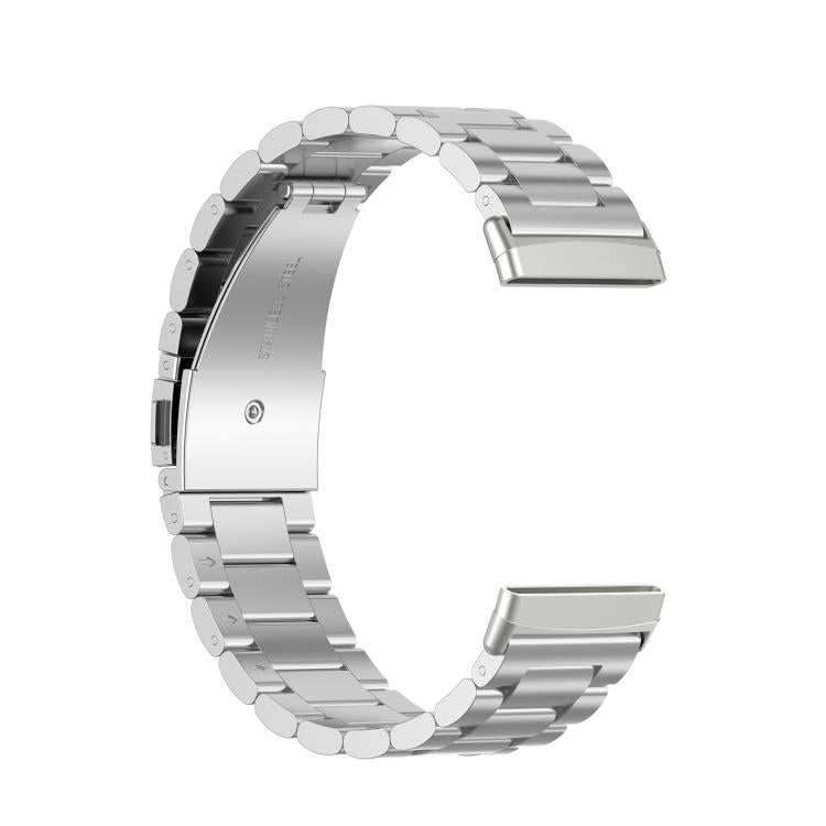 For Fitbit Versa 4 / 3 / Sense / Sense 2 Tri-beads Flat Buckle Titanium Alloy Watch Band