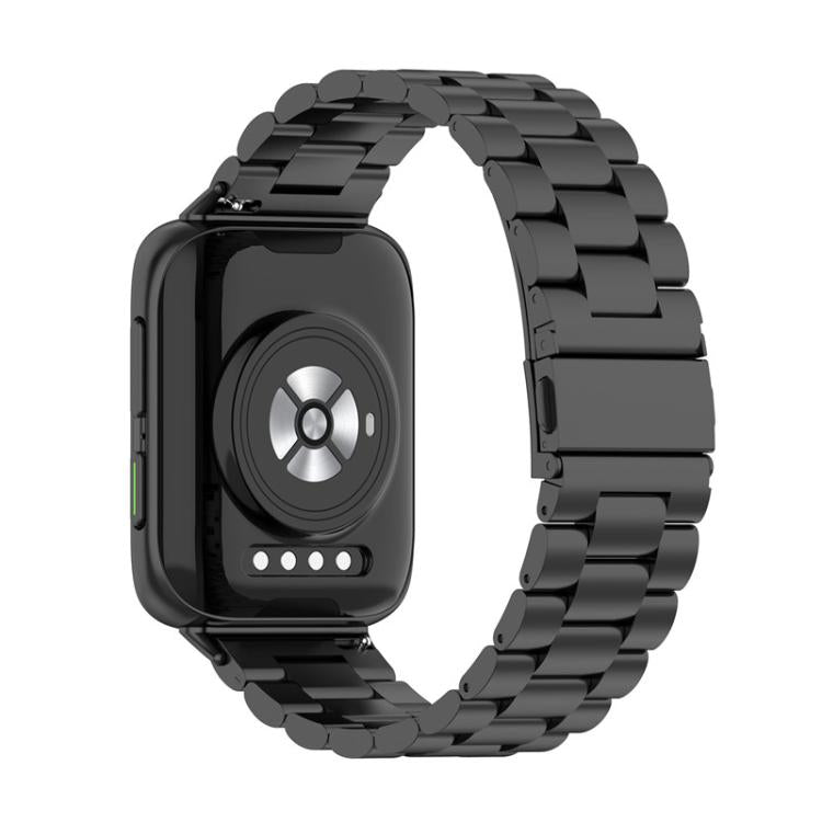 For OPPO Watch 2 42mm Tri-beads Flat Buckle Titanium Alloy Watch Band