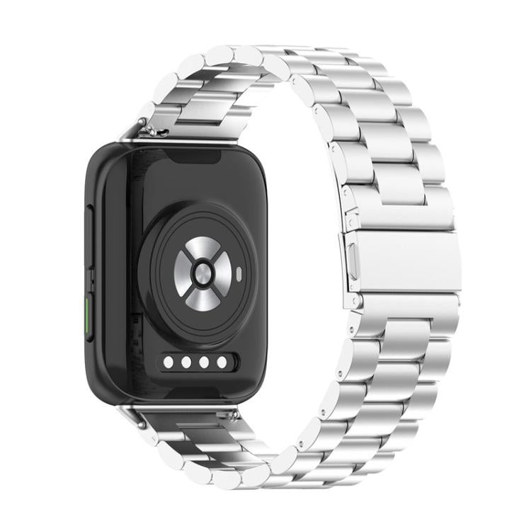For OPPO Watch 2 42mm Tri-beads Flat Buckle Titanium Alloy Watch Band