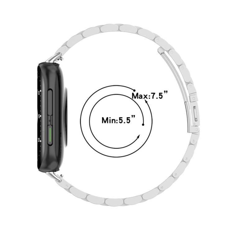 For OPPO Watch 2 46mm Tri-beads Flat Buckle Titanium Alloy Watch Band