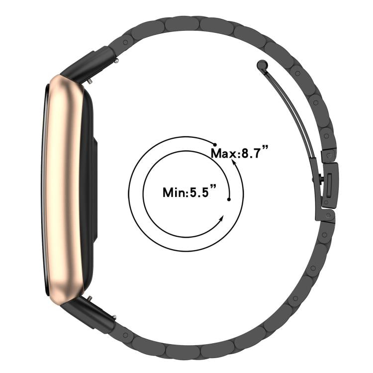 For OPPO Watch Free Tri-beads Flat Buckle Titanium Alloy Watch Band