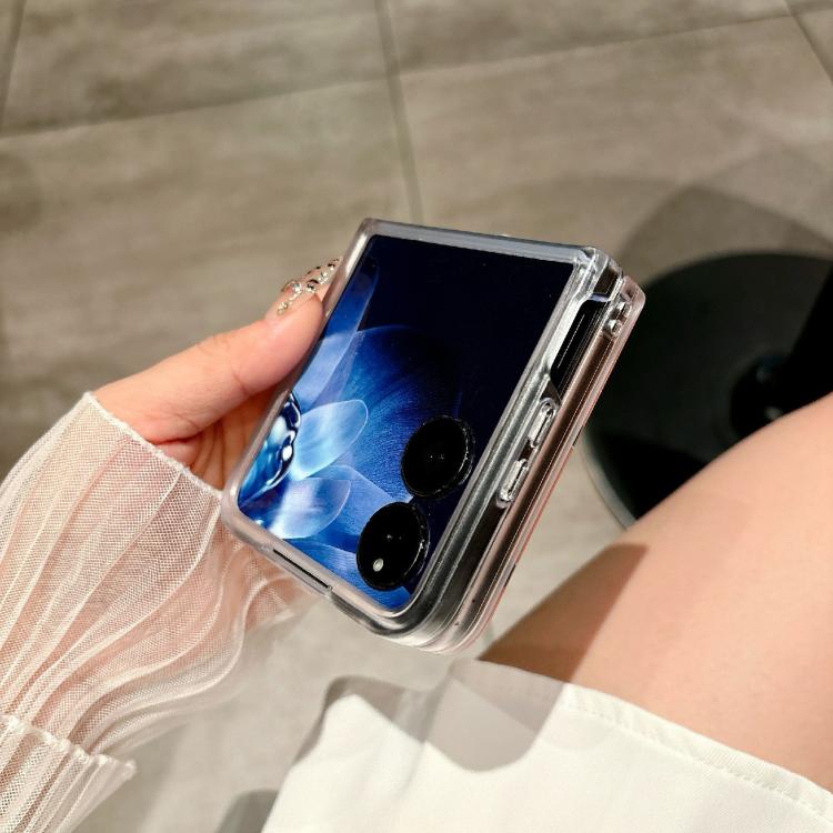 For Honor Magic V Flip Glitter Powder Dots Pattern Phone Case with Holder