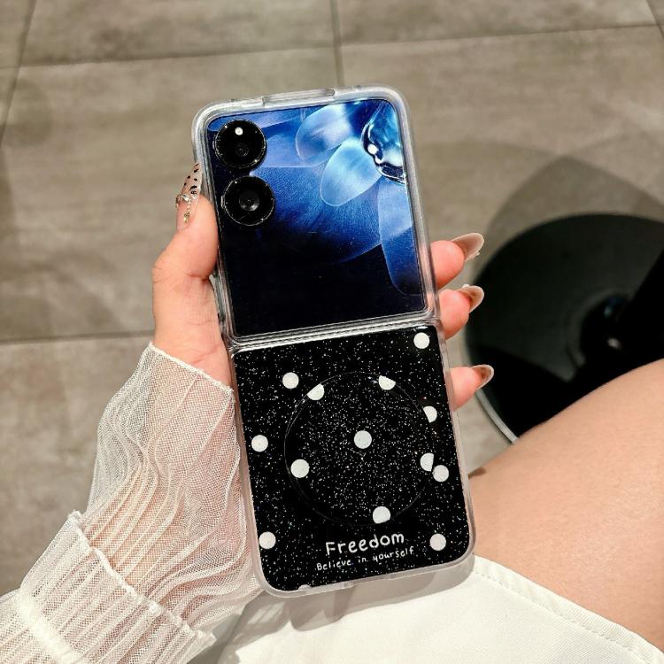 For Xiaomi Mix Flip Glitter Powder Dots Pattern Phone Case with Holder