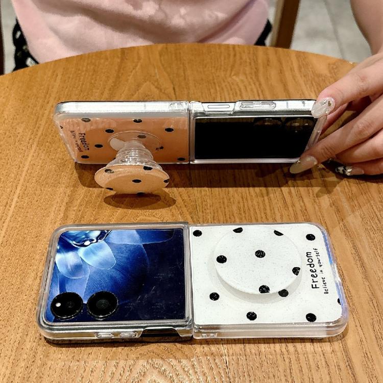 For Xiaomi Mix Flip Glitter Powder Dots Pattern Phone Case with Holder