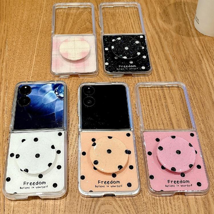 For Xiaomi Mix Flip Glitter Powder Dots Pattern Phone Case with Holder