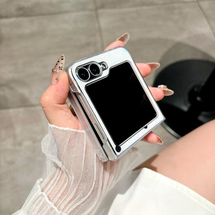 For Samsung Galaxy Z Flip5 Glitter Powder Dots Pattern Phone Case with Holder