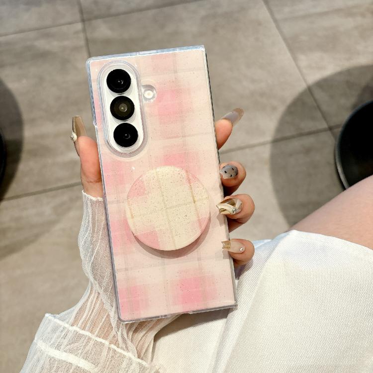 For Samsung Galaxy Z Fold7 5G Glitter Powder Dots Pattern Phone Case with Holder
