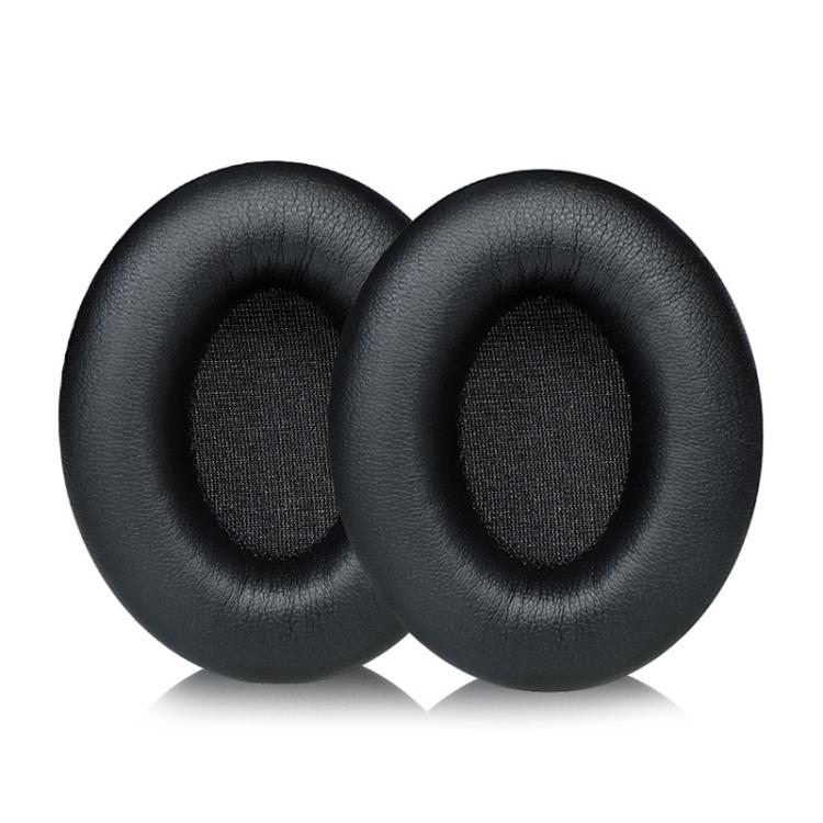 2pcs Insert Replacement Earpads For Sennheiser Momentum On-Ear 1 / On-Ear 2 / On-Ear HD1, Material:Protein Leather Black