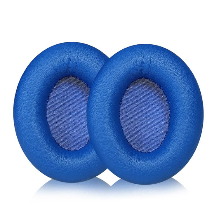 2pcs Insert Replacement Earpads For Sennheiser Momentum On-Ear 1 / On-Ear 2 / On-Ear HD1, Material:Protein Leather Blue