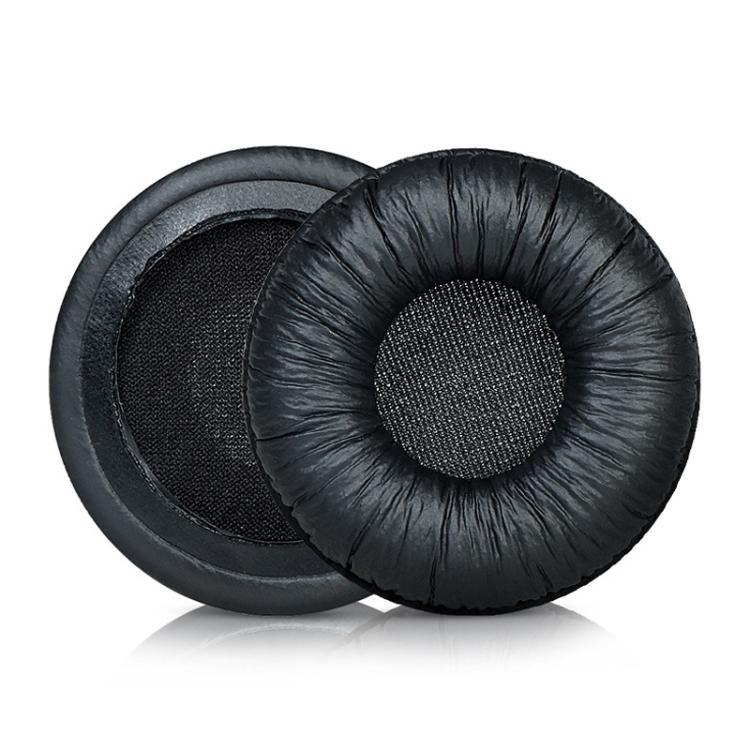 2pcs Insert Replacement Earpads For Sennheiser PX80 / PX100 II / PX200 II, Material:Frog Leather Black