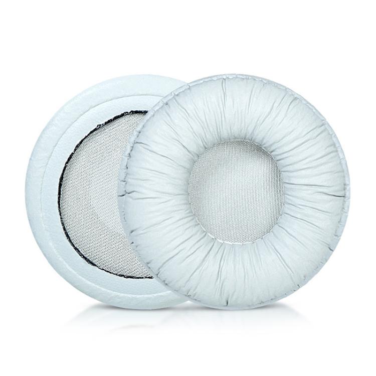2pcs Insert Replacement Earpads For Sennheiser PX80 / PX100 II / PX200 II, Material:Frog Leather White
