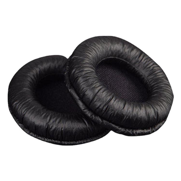 2pcs Insert Replacement Earpads For Sennheiser PX80 / PX100 II / PX200 II, Material:Protein Leather Black