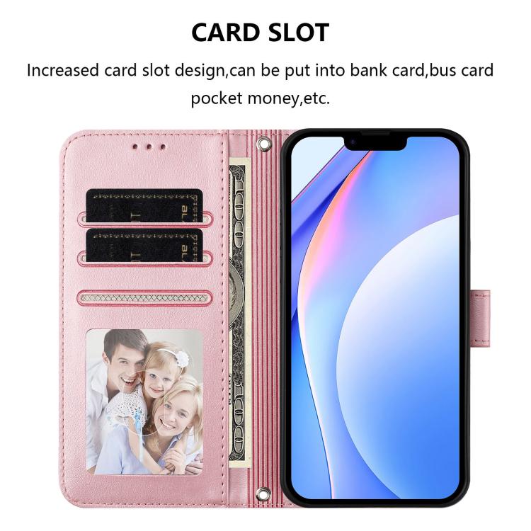 For iPhone XS Max Litter Panda Embossing RFID Leather Phone Case with Lanyard