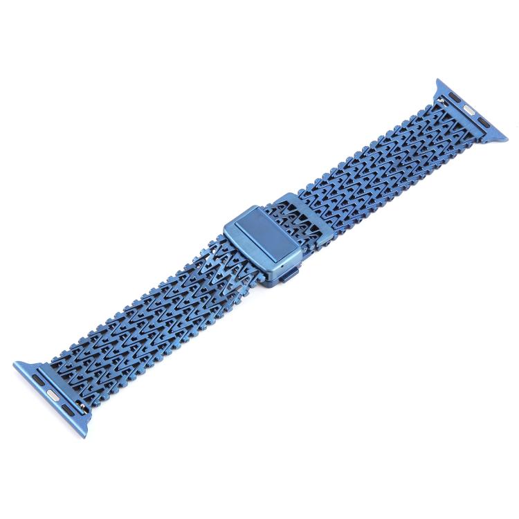 For Apple Watch 46mm / 49mm / 45mm / 44mm Magnetic Snap Clasp Steel Mesh Metal Watch Band