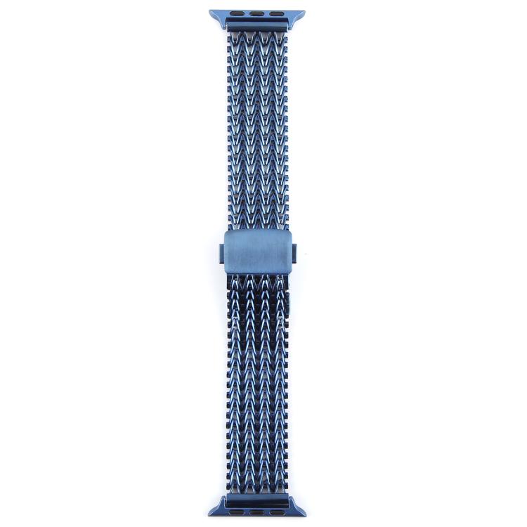 For Apple Watch 42mm / 41mm / 40mm / 38mm Magnetic Snap Clasp Steel Mesh Metal Watch Band