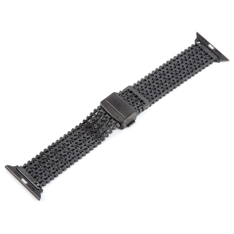 For Apple Watch 42mm / 41mm / 40mm / 38mm Magnetic Snap Clasp Steel Mesh Metal Watch Band