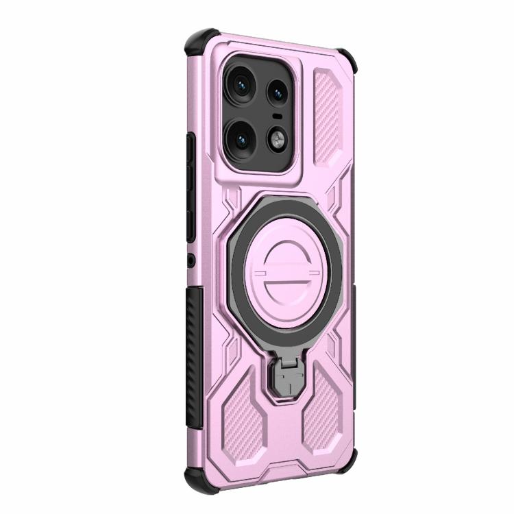 For Motorola Edge 50 Pro 5G Global J-20 Solid Color MagSafe Magnetic TPU+PC Phone Case