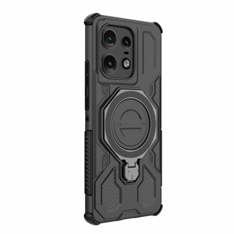 For Motorola Edge 50 Pro 5G Global J-20 Solid Color MagSafe Magnetic TPU+PC Phone Case