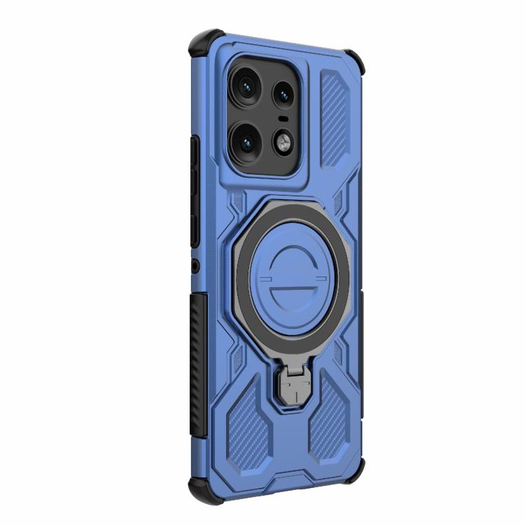 For Motorola Edge 50 Pro 5G Global J-20 Solid Color MagSafe Magnetic TPU+PC Phone Case