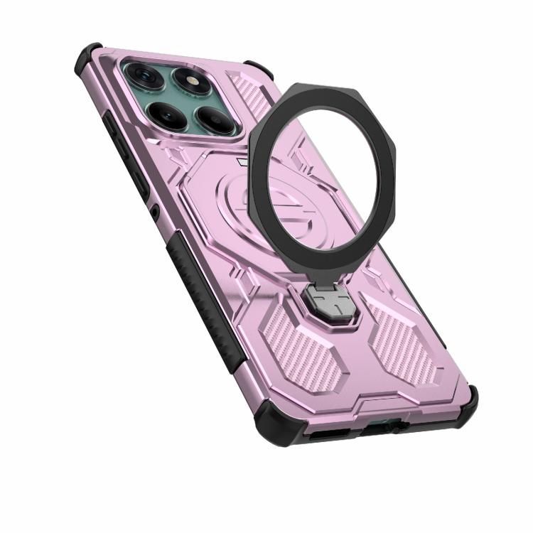For Motorola Edge 60 Fusion 5G Global J-20 Solid Color MagSafe Magnetic TPU+PC Phone Case