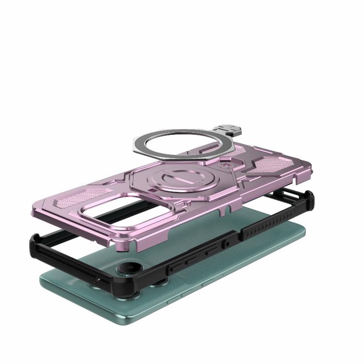 For Motorola Edge 60 Fusion 5G Global J-20 Solid Color MagSafe Magnetic TPU+PC Phone Case