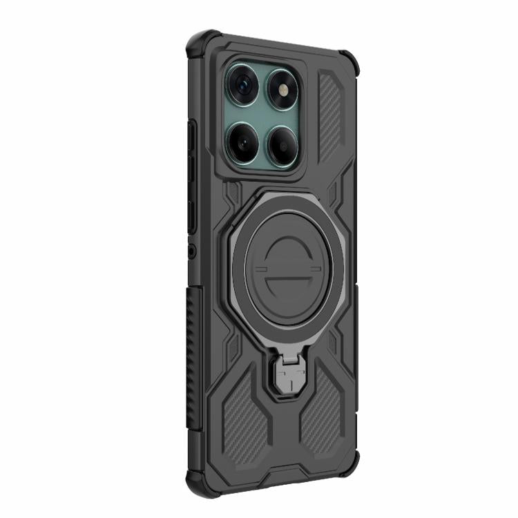 For Motorola Edge 60 Fusion 5G Global J-20 Solid Color MagSafe Magnetic TPU+PC Phone Case