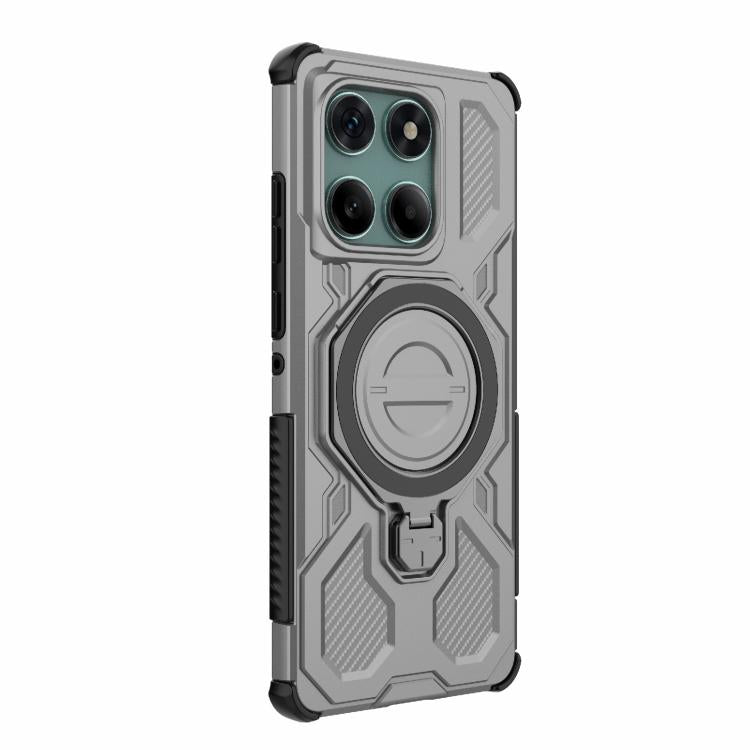 For Motorola Edge 60 Fusion 5G Global J-20 Solid Color MagSafe Magnetic TPU+PC Phone Case