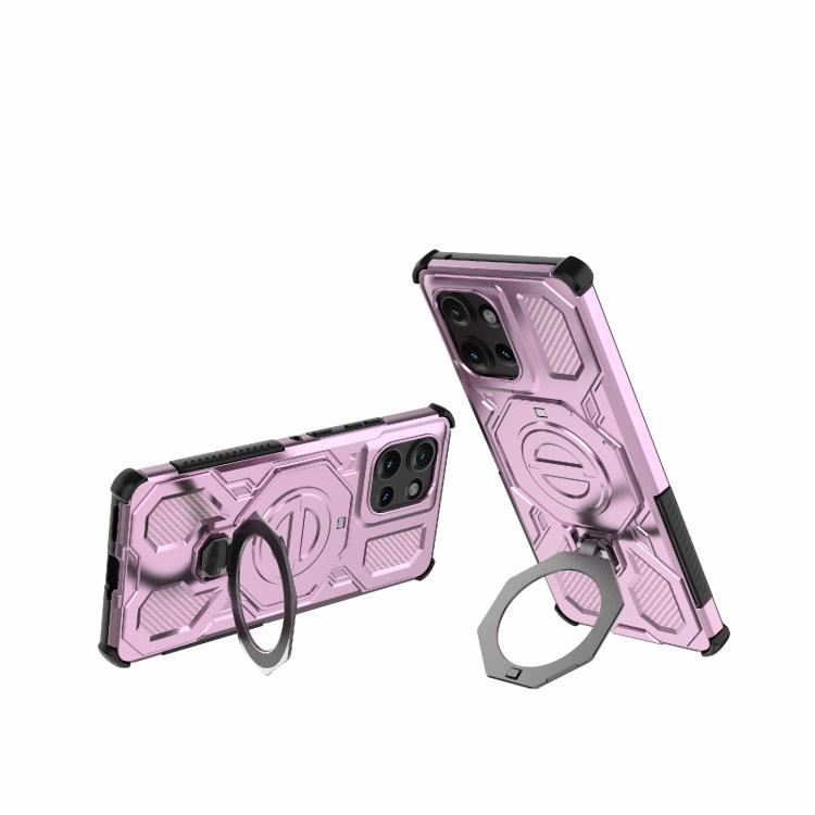 For Motorola Edge 50 5G Global J-20 Solid Color MagSafe Magnetic TPU+PC Phone Case