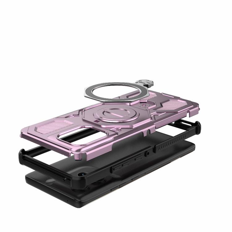 For Motorola Edge 50 5G Global J-20 Solid Color MagSafe Magnetic TPU+PC Phone Case