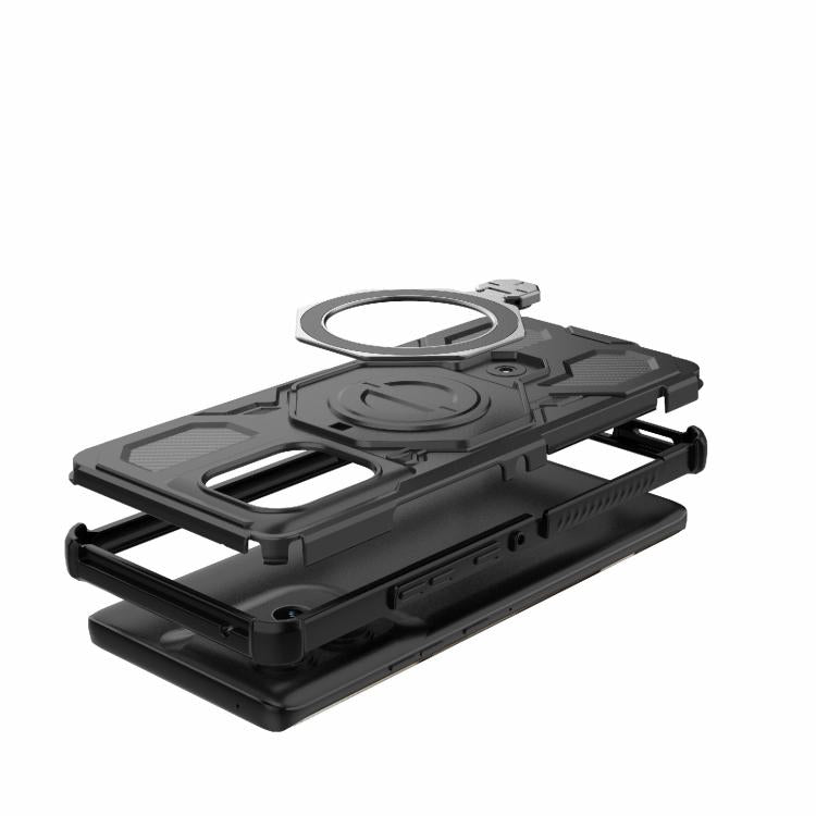 For Motorola Edge 50 5G Global J-20 Solid Color MagSafe Magnetic TPU+PC Phone Case