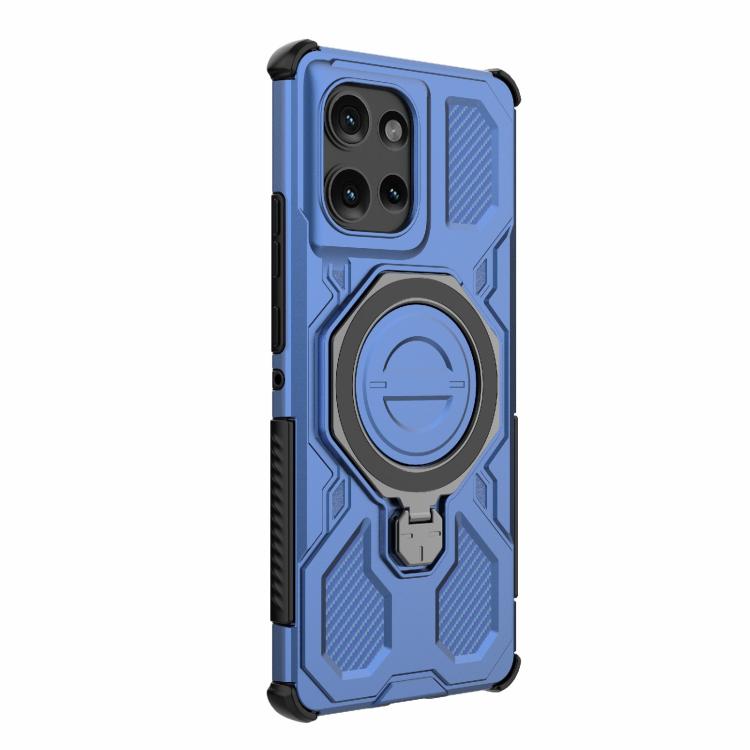 For Motorola Edge 50 5G Global J-20 Solid Color MagSafe Magnetic TPU+PC Phone Case