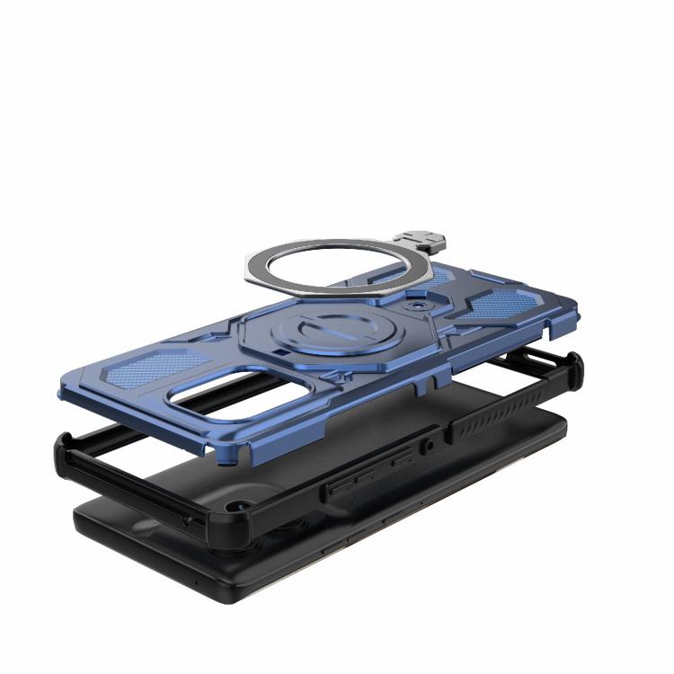 For Motorola Edge 50 5G Global J-20 Solid Color MagSafe Magnetic TPU+PC Phone Case