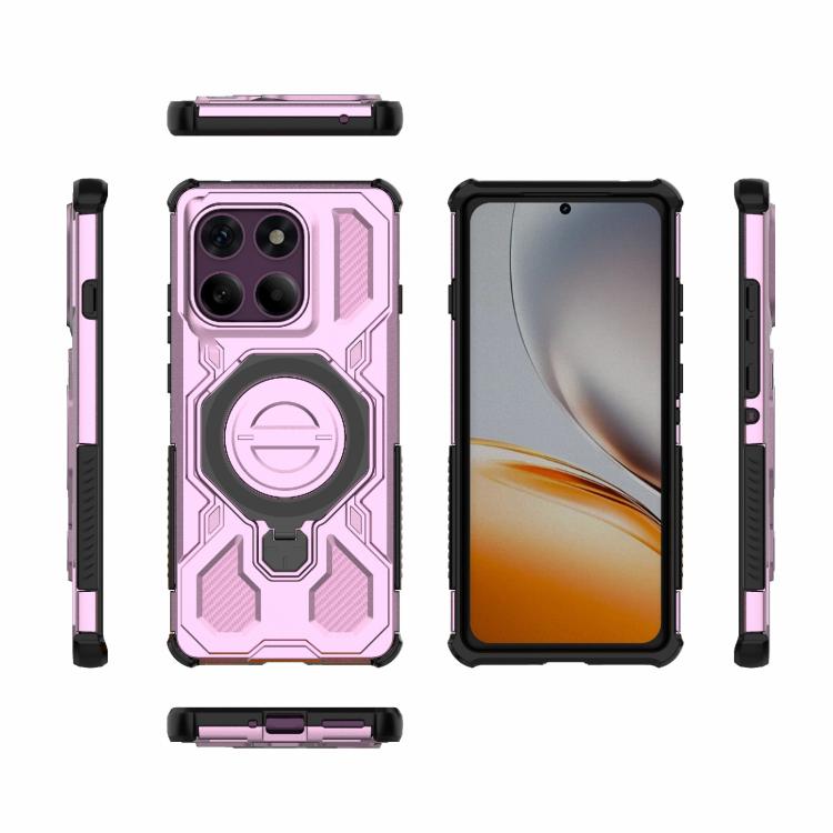 For Motorola Edge 60 Pro 5G J-20 Solid Color MagSafe Magnetic TPU+PC Phone Case