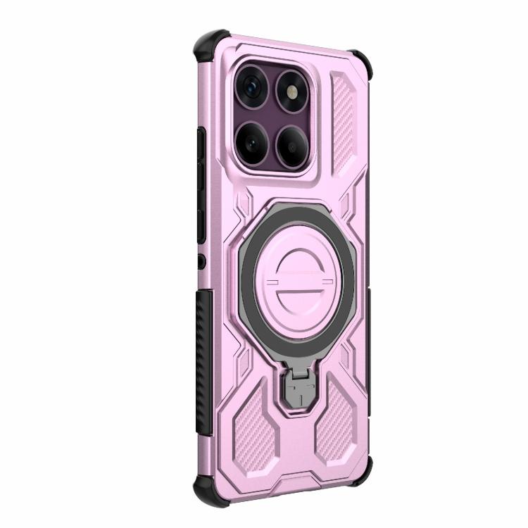 For Motorola Edge 60 Pro 5G J-20 Solid Color MagSafe Magnetic TPU+PC Phone Case