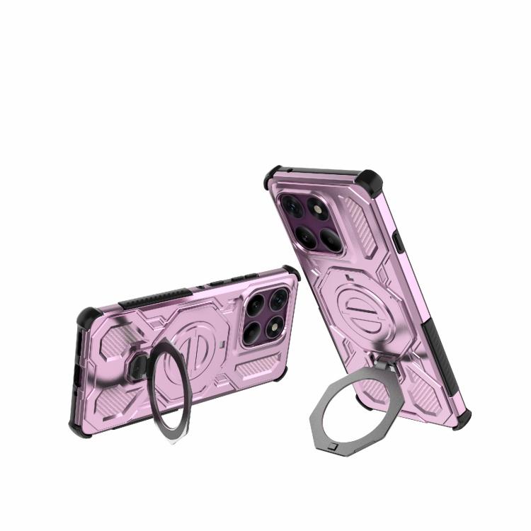 For Motorola Edge 60 Pro 5G J-20 Solid Color MagSafe Magnetic TPU+PC Phone Case