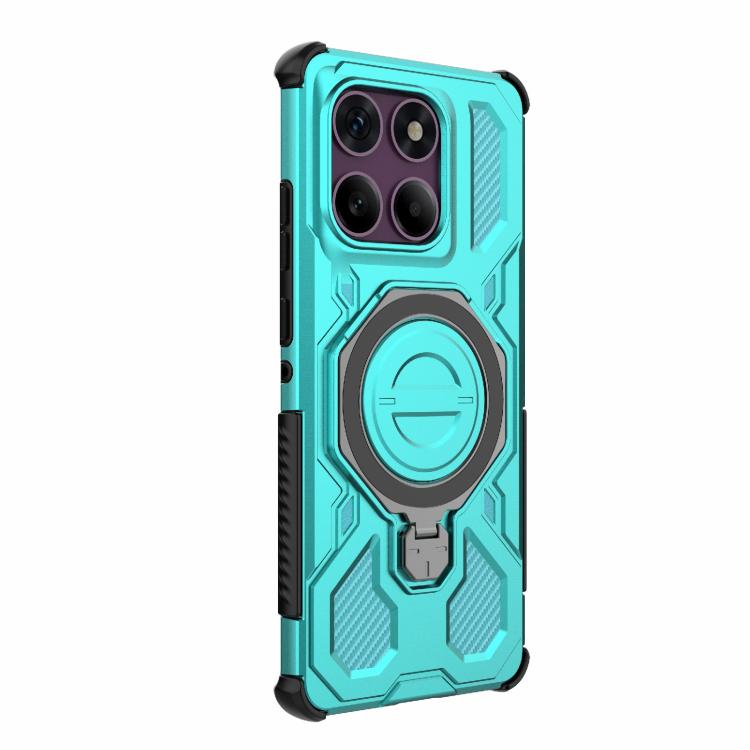 For Motorola Edge 60 Pro 5G J-20 Solid Color MagSafe Magnetic TPU+PC Phone Case