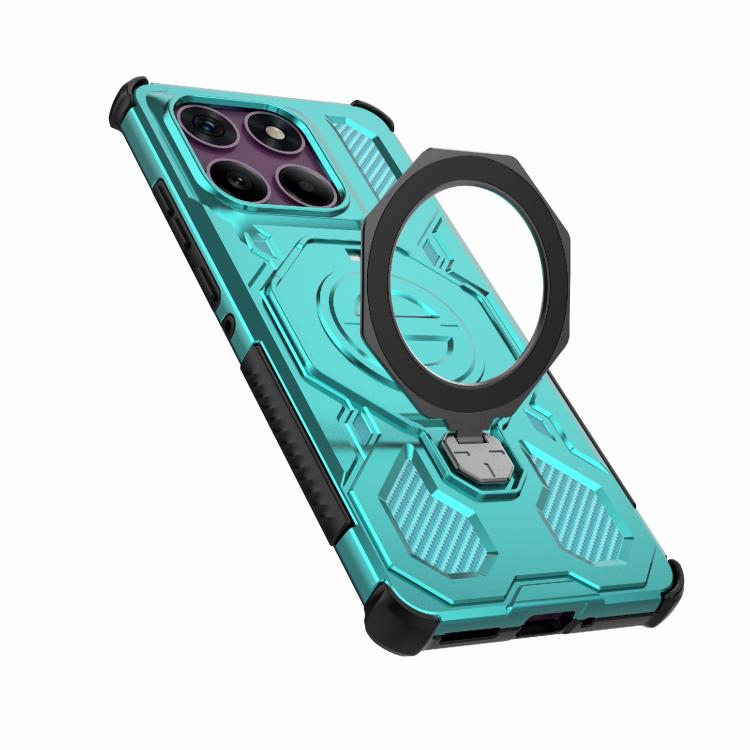 For Motorola Edge 60 Pro 5G J-20 Solid Color MagSafe Magnetic TPU+PC Phone Case