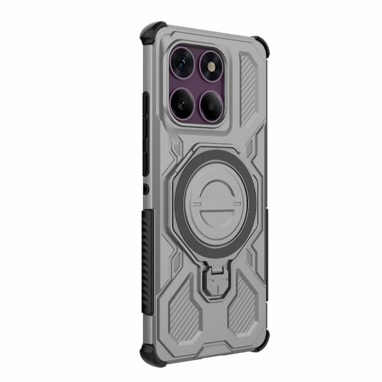 For Motorola Edge 60 Pro 5G J-20 Solid Color MagSafe Magnetic TPU+PC Phone Case