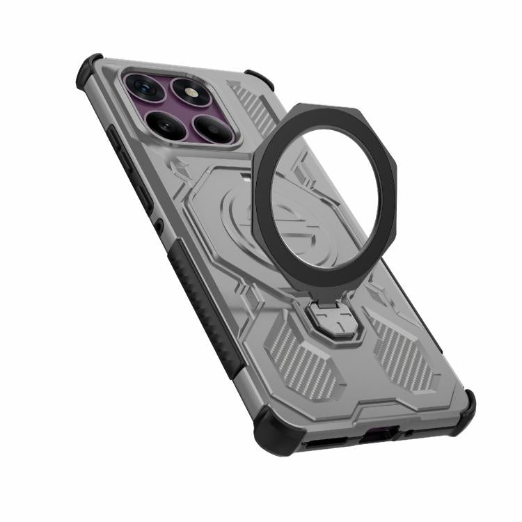 For Motorola Edge 60 Pro 5G J-20 Solid Color MagSafe Magnetic TPU+PC Phone Case