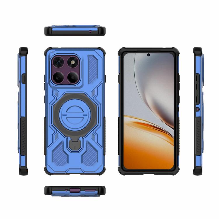 For Motorola Edge 60 Pro 5G J-20 Solid Color MagSafe Magnetic TPU+PC Phone Case