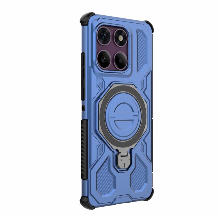 For Motorola Edge 60 Pro 5G J-20 Solid Color MagSafe Magnetic TPU+PC Phone Case