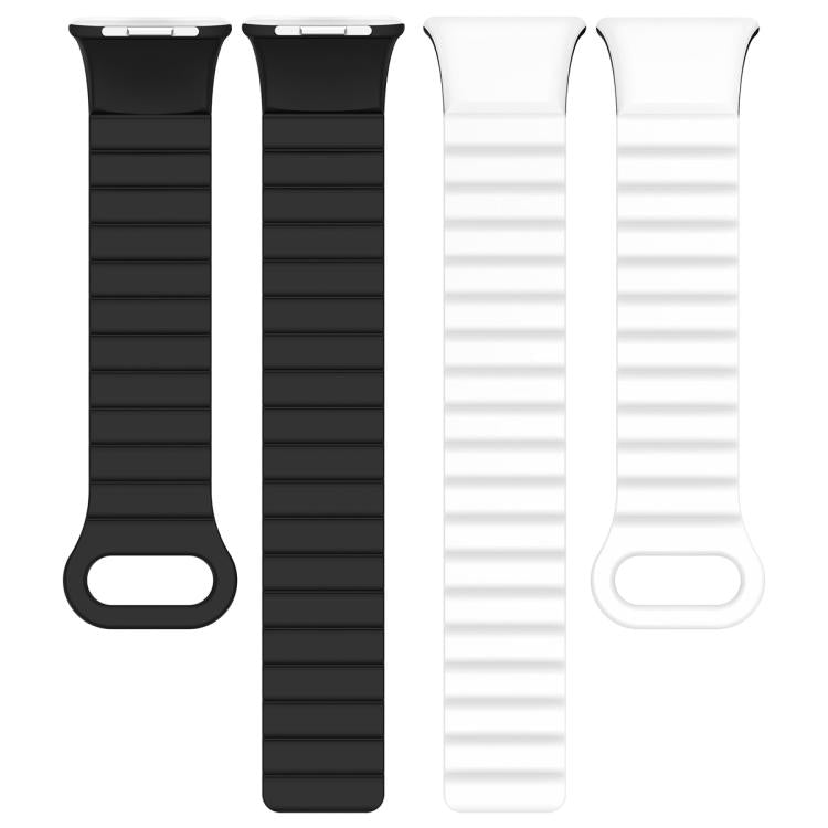 For Xiaomi Band 10 Pro / Redmi Watch 6 / 5 Two Color Magnetic Silicone Watch Band