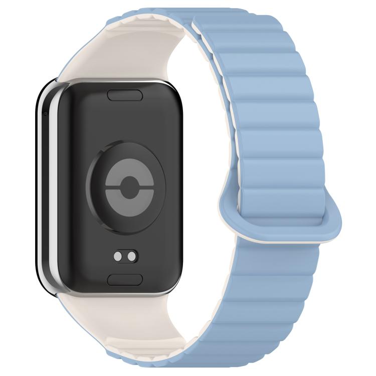 For Xiaomi Band 10 Pro / Redmi Watch 6 / 5 Two Color Magnetic Silicone Watch Band