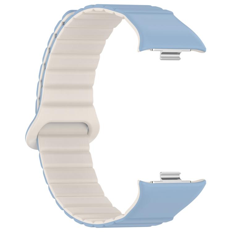 For Xiaomi Band 10 Pro / Redmi Watch 6 / 5 Two Color Magnetic Silicone Watch Band