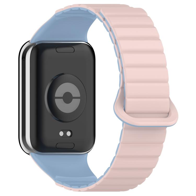 For Xiaomi Band 10 Pro / Redmi Watch 6 / 5 Two Color Magnetic Silicone Watch Band