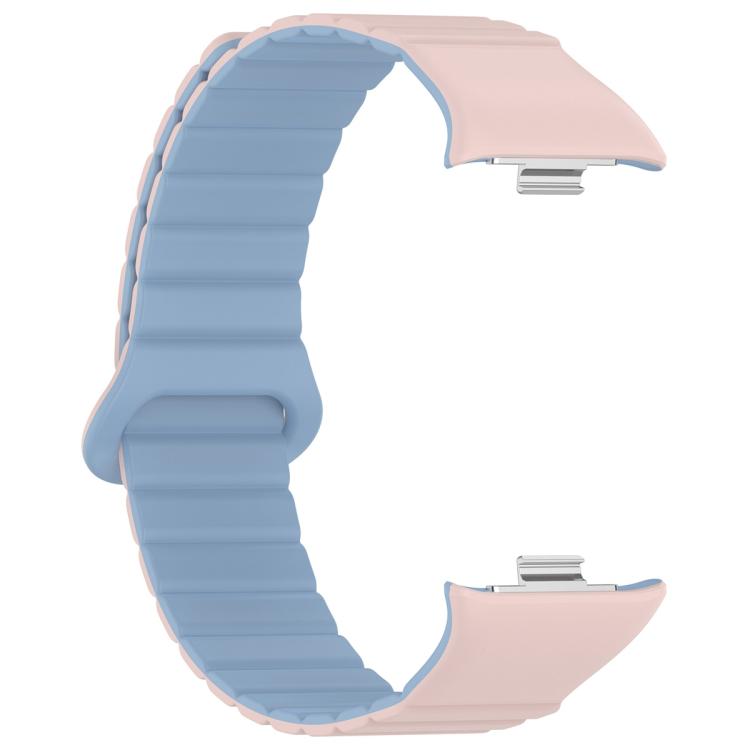 For Xiaomi Band 10 Pro / Redmi Watch 6 / 5 Two Color Magnetic Silicone Watch Band